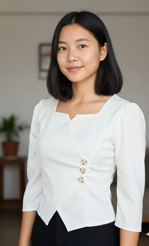 Side buttons mizo top(Premium)