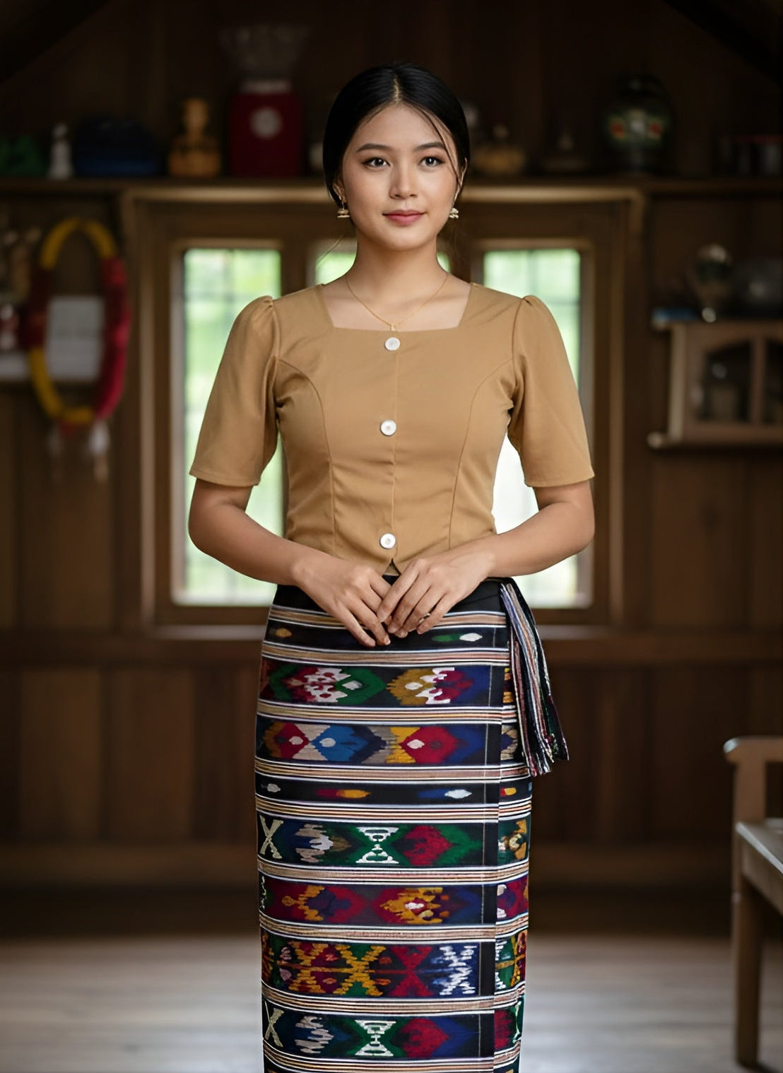 Short sleeve mizo top