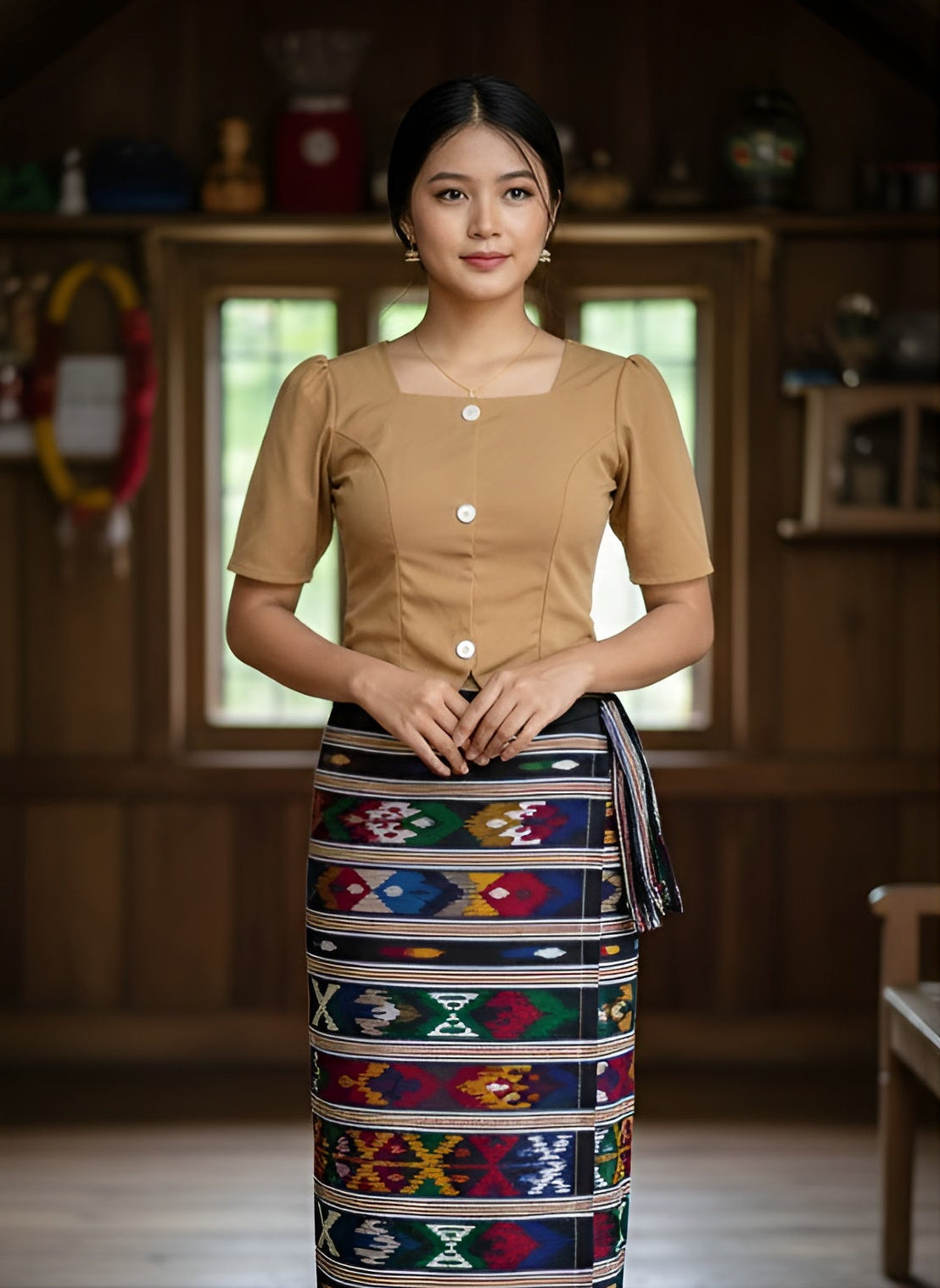 Short sleeve mizo top